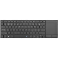 Rii Mini Keyboard Wireless 2.4GHz & Bluetooth with Large Touchpad & Media Keys Stainless Steel RT721