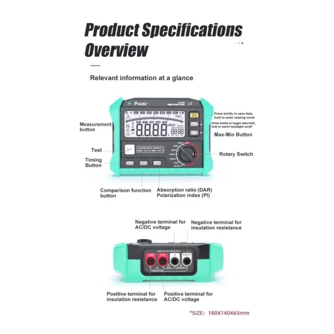 Proskit Digital Insulation Tester MT-4103 — image 11