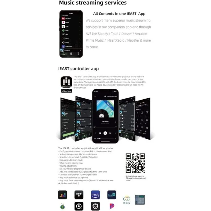 iEast Audiocast Oliostream 1 White Receiver Multiroom Audio WiFi+BT AirPlay2 — image 5