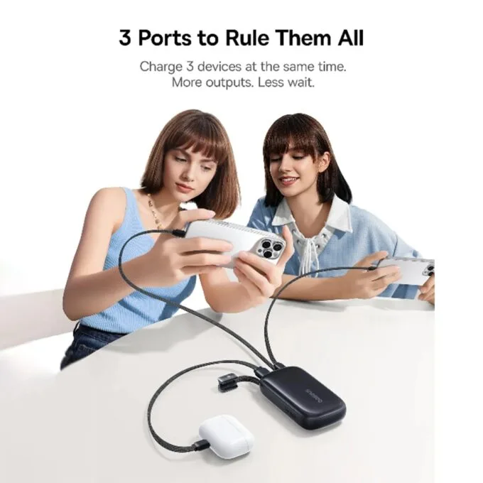 Baseus Powerbank 45W 10000mAh Display EnerFill FC21 Qpow 3 Ultra Black — image 2