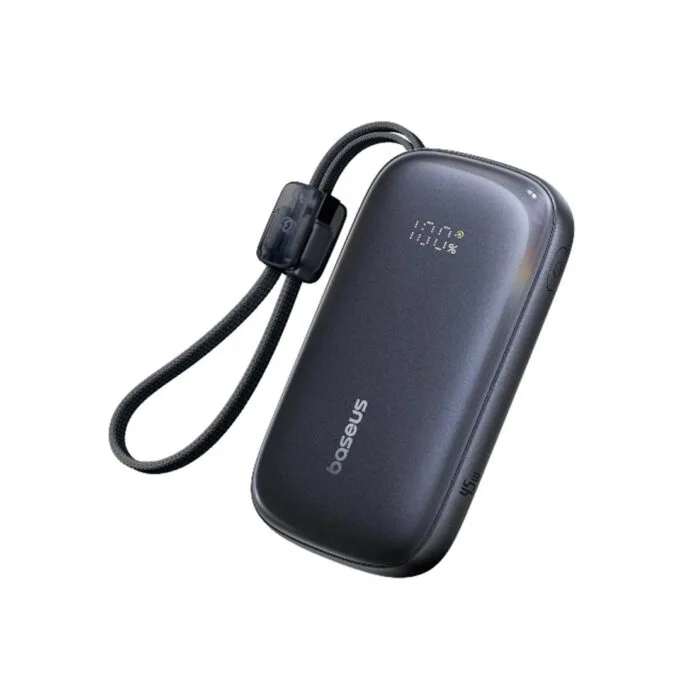 Baseus Powerbank 45W 10000mAh Display EnerFill FC21 Qpow 3 Ultra Black — image 1