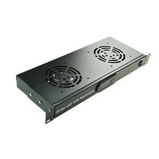 NETPRO Ventilation Panel 2x Fans & Digital Thermostat 1U NP-VP1U — image 1