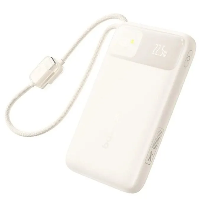 Baseus Powerbank 22.5W 10000mAh + Display EnerFill FC11 Beige — image 1