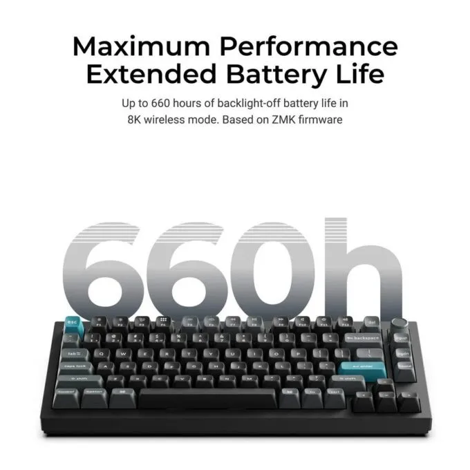 Keychron Q1 Ultra (Q1U-M4) ZMK RGB 8K Wireless Custom Mechanical Keyboard-Banana Switch 75% US — image 3