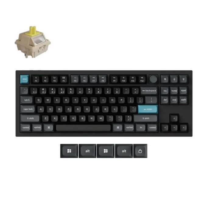 Keychron Q3 Ultra (Q3U-M4) ZMK RGB 8K Wireless Custom Mechanical Keyboard-Banana Switch 80% US — image 1