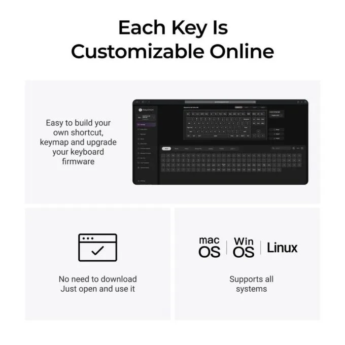 Keychron Q3 Ultra (Q3U-M1) ZMK RGB 8K Wireless Custom Mechanical Keyboard-Red Switch 80% US — image 4