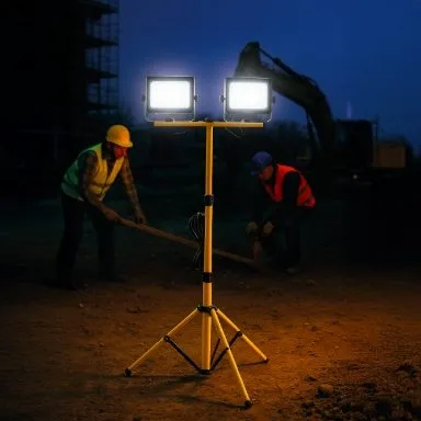 Rexer Floodlight with Tripod Mains Powered 4000k 2 x 50W / 5500 lms RX08052 — image 2