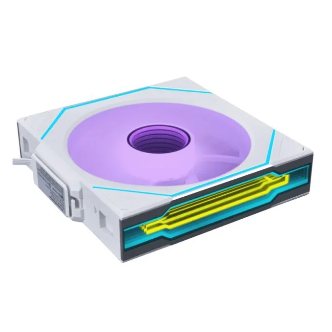Lian Li UNI FAN INFINITY SL - Wireless - 140 - Reverse - White - aRGB PWM Fan (1pcs) no controller — image 1
