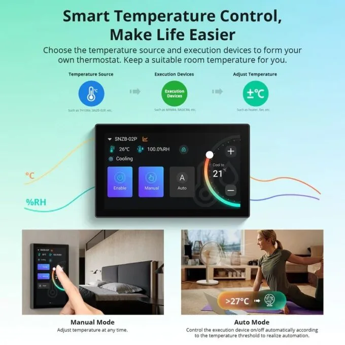 Sonoff Wifi Smart NS Panel Pro with Full Touch Display White 4.7Inch With Matter — image 7