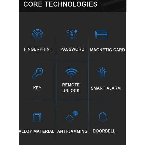 Zudsec Standalone Door Lock Metal With Fingerprint and Key-WiFi — image 3