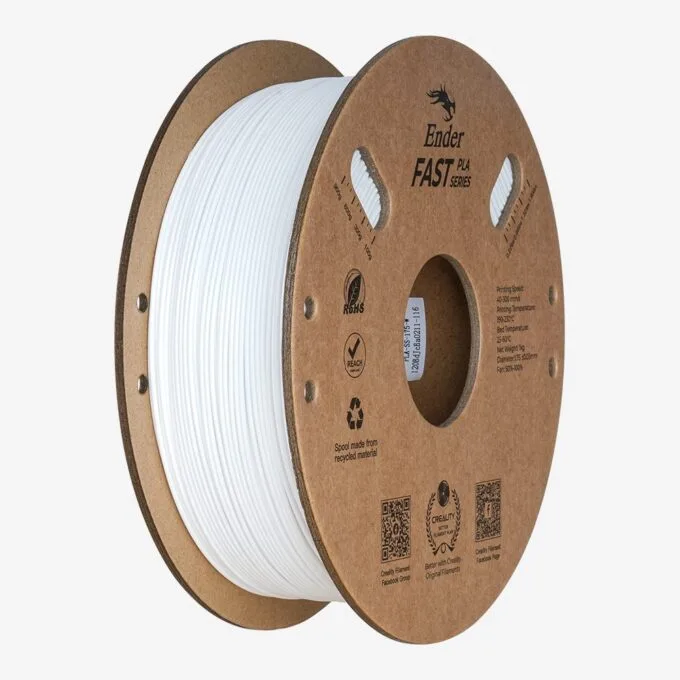 Creality Ender Fast PLA White 300mm/s 3D Printer Filament  1 kg Spool,1.94 — image 1