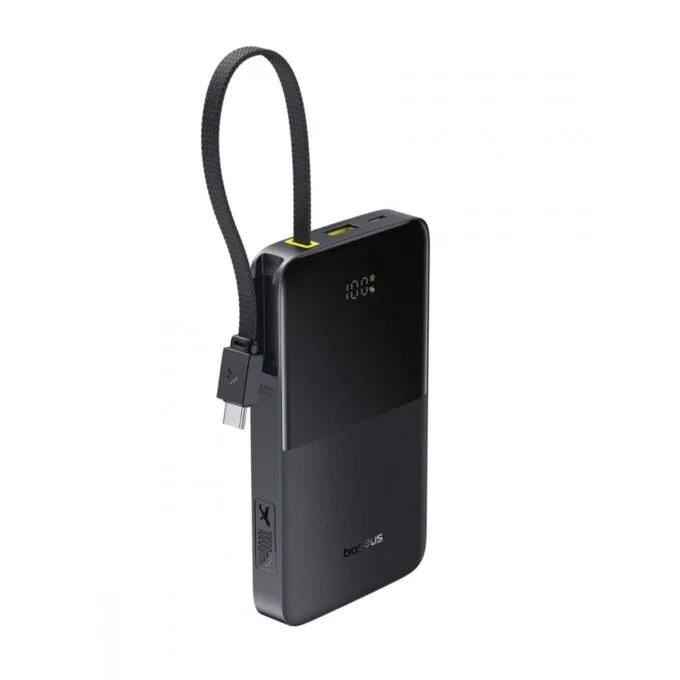Baseus Powerbank 22.5W 10000mAh + Display EnerFill FC51 Bipow2 Pro Black — image 1