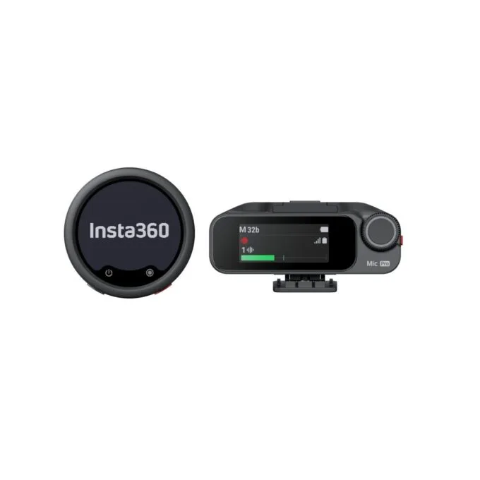 Insta360 Wireless Microphone Pro 1 TX+1 RX - 3-Mic Array, AI Noise Cancel, Custom Display — image 2