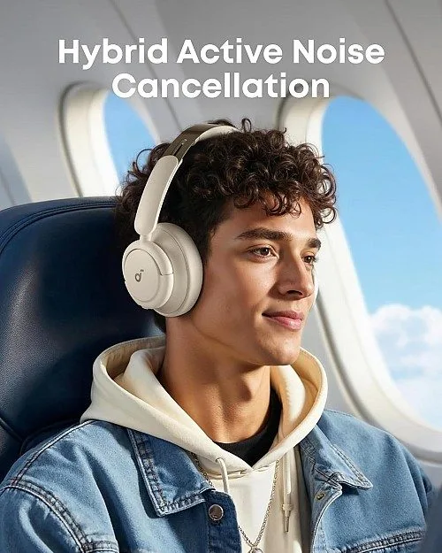 Anker Soundcore Life Q30 Wireless Over‑Ear Headphones - Hybrid ANC, 40 mm Drivers, 40H Playtime - White — image 7