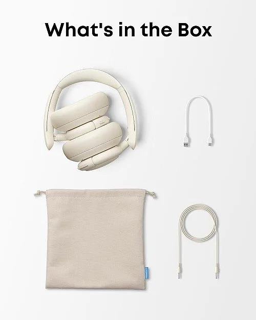 Anker Soundcore Life Q30 Wireless Over‑Ear Headphones - Hybrid ANC, 40 mm Drivers, 40H Playtime - White — image 4