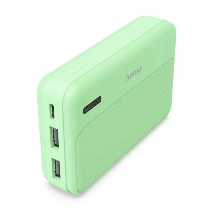 Hama Power Pack Pocket 10 10000 mAh 2X USB-A green — image 1