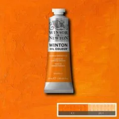 W&N WINTON OIL COLOUR 37ML TBE CADMIUM ORANGE HUE