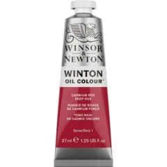 W&N WINTON OIL COLOUR 37ML TBE CADMIUM RED DEEP HUE