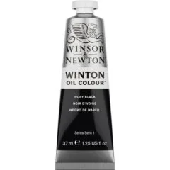 W&N WINTON OIL COLOUR 37ML TBE IVORY BLACK