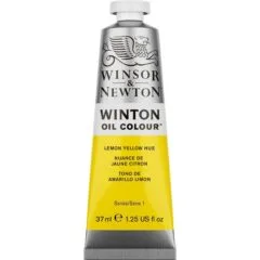 W&N WINTON OIL COLOUR 37ML TBE LEMON YELLOW HUE