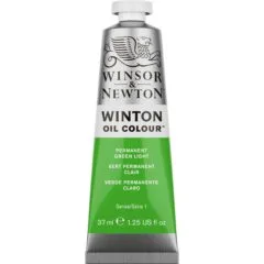 W&N WINTON OIL COLOUR 37ML TBE PERMANENT GREEN LIGHT