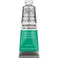 W&N WINTON OIL COLOUR 37ML TBE EMERALD GREEN