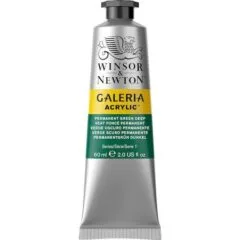 W&N GALERIA ACRYLIC COLOUR 60ML TBE PERMANENT GREEN DEEP