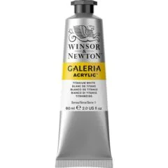 W&N GALERIA ACRYLIC COLOUR 60ML TBE TITANIUM WHITE
