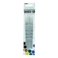 LQX BASICS BRUSH PACK 6 SHORT HANDLE