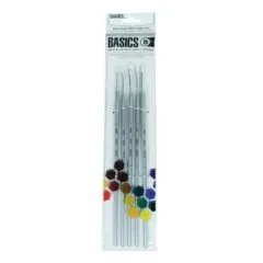 LQX BASICS BRUSH PACK 5 LONG HANDLE