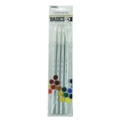 LQX BASICS BRUSH PACK 4 LONG HANDLE