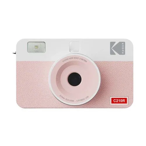 Kodak Mini Shot 2 Retro Pink -Instant Camera & Photo Printer (5.3 x 8.6 cm), iOS & Android BT + 8 Sh — image 1