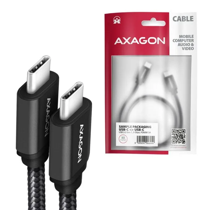 BUCM3-CM30AB USB-C cable - USB-C, 3.0m, PD 60W, 3A, ALU, braid, black — image 7