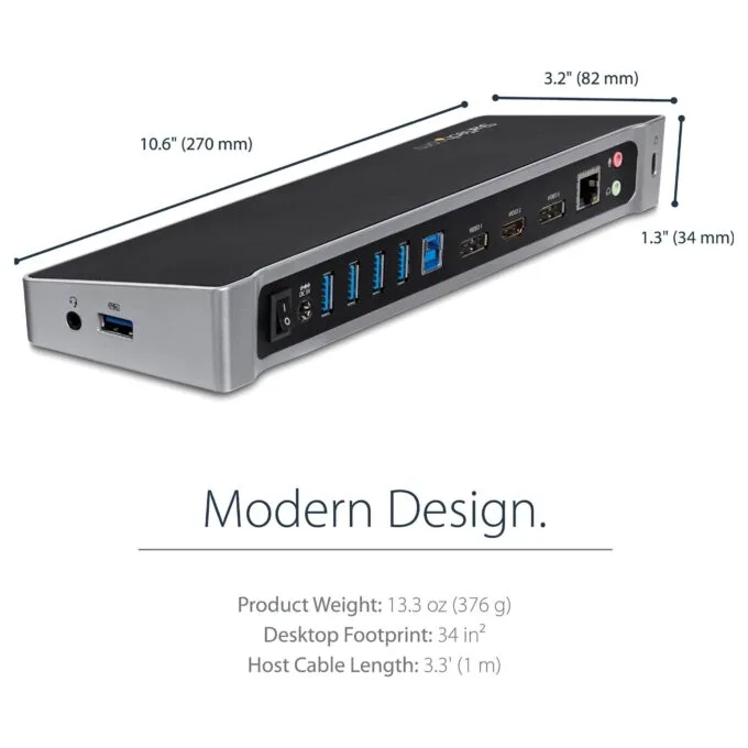 StarTech.com USB3DOCKH2DP laptop dock/port replicator — image 12