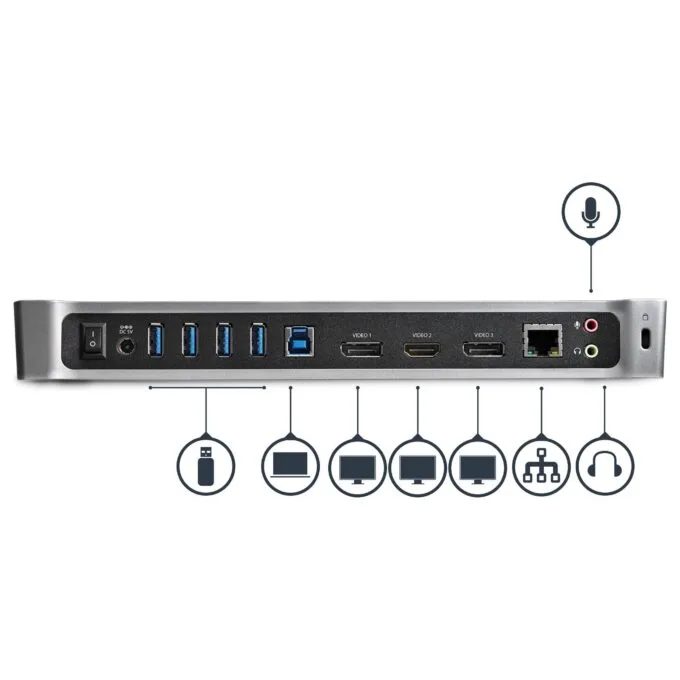 StarTech.com USB3DOCKH2DP laptop dock/port replicator — image 4