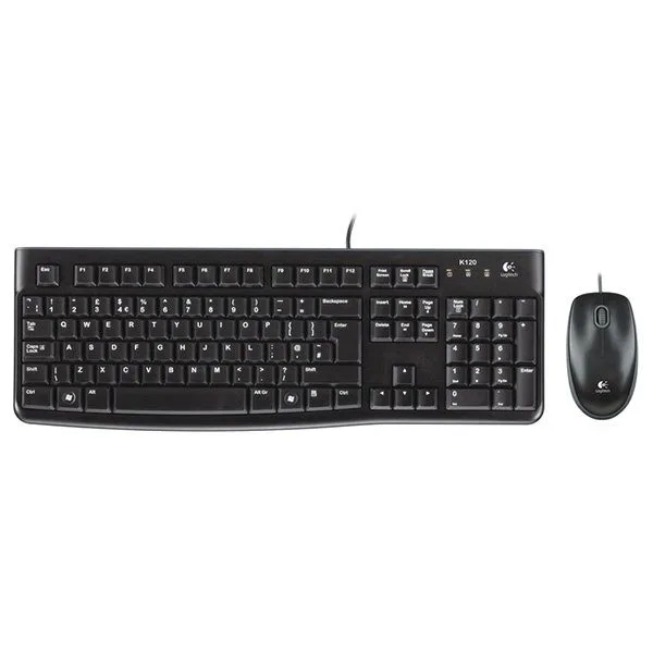 LOGITECH MK120 Corded Combo - BLACK - USB - BGR — image 1