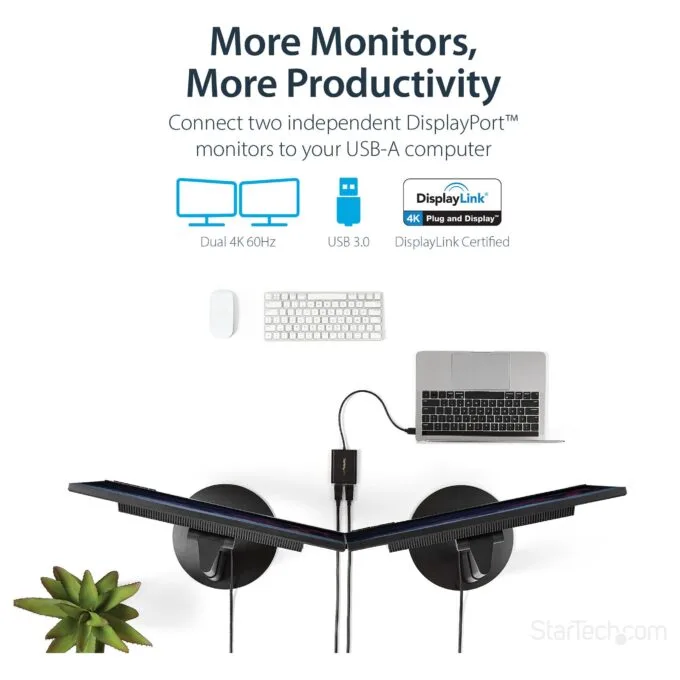 StarTech.com USB32DP24K60 USB graphics adapter — image 8