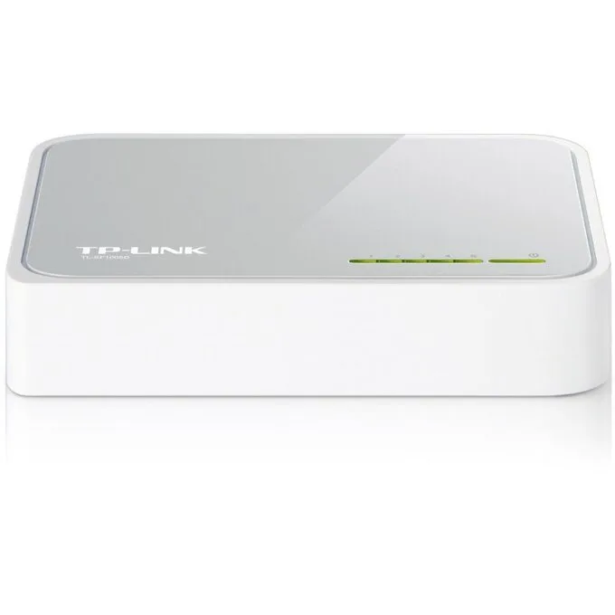 Switch TP-Link TL-SF1005D, 5-Port RJ45 10/100Mbps desktop switch, Fanless, Auto Negotiation/Auto MDI/MDIX, Plastic case — image 1