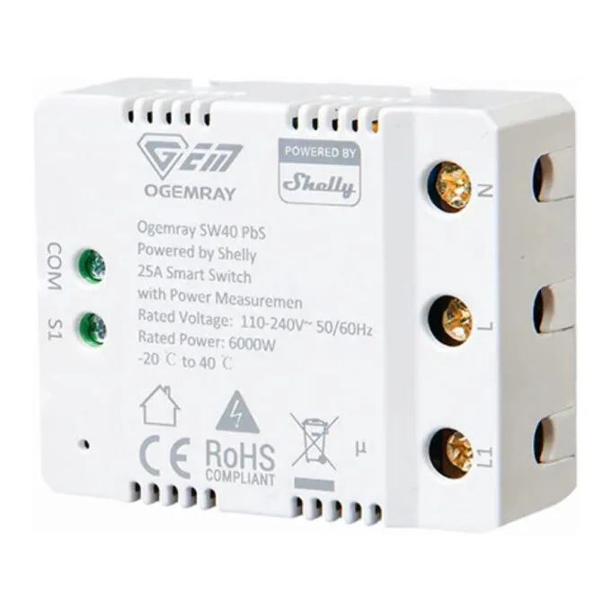 Shelly SHELLY_PBS_SW40 electrical relay — image 1