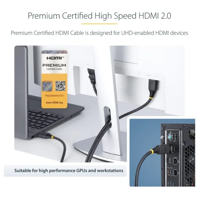 StarTech.com HDMI2-CABLE-4K60-50C HDMI cable — image 11