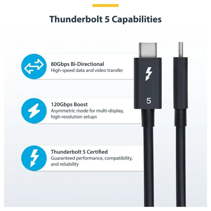 StarTech.com TBLT5MM1M240W Thunderbolt cable — image 11