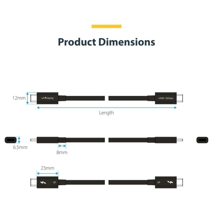 StarTech.com TBLT5MM1M240W Thunderbolt cable — image 14