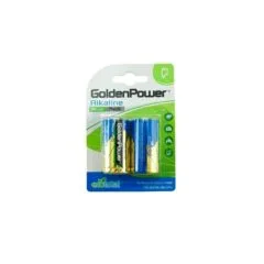2PC/CARD GOLDEN POWER 1.5V C ALKALINE POWER PLUS