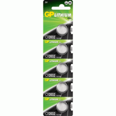 GP LITHIUM CELL 3V 220 mAh CR2032
