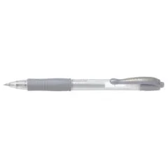 PILOT G-2 METALLIC - GEL INK ROLLERBALL - SILVER - MEDIUM TIP (0.7MM)