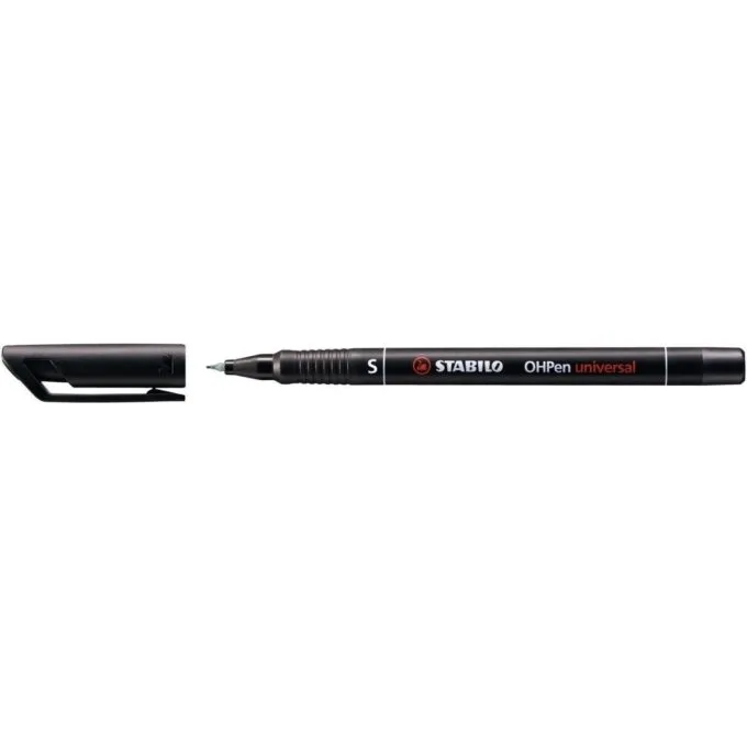 STABILO OHPEN UNIVERSAL PERMANET BLACK SUPERFINE — image 1