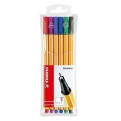 STABILO POINT 88 WALLET OF 6 PCS