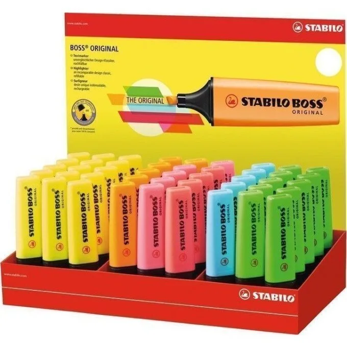 STABILO BOSS ORIGINAL DISPLAY OF 45 PCS — image 1