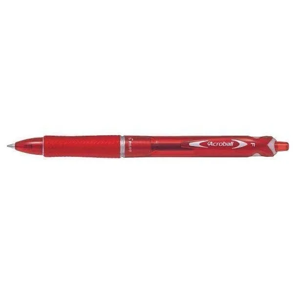PILOT ACROBALL BALL POINT PEN FINE RED — image 1