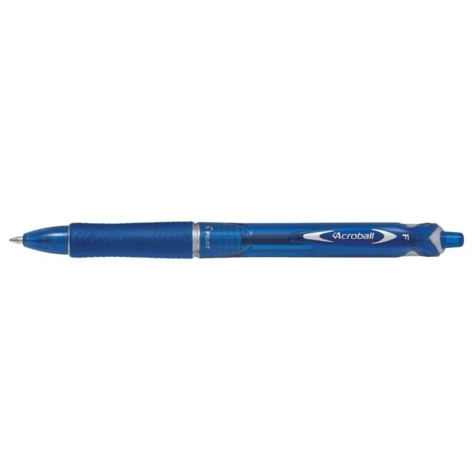 PILOT ACROBALL BALL POINT PEN FINE BLUE — image 1